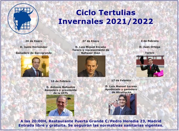 Ciclo Tertulias Invernales 2021/2022