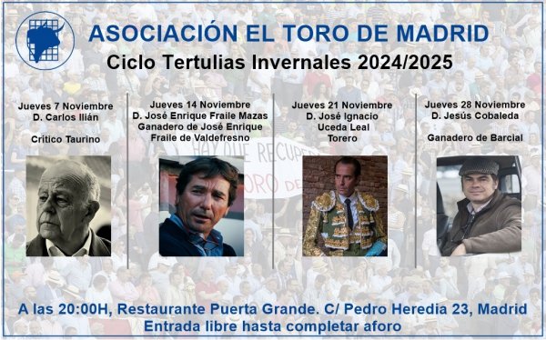 Ciclo Tertulias Invernales 2024/2025